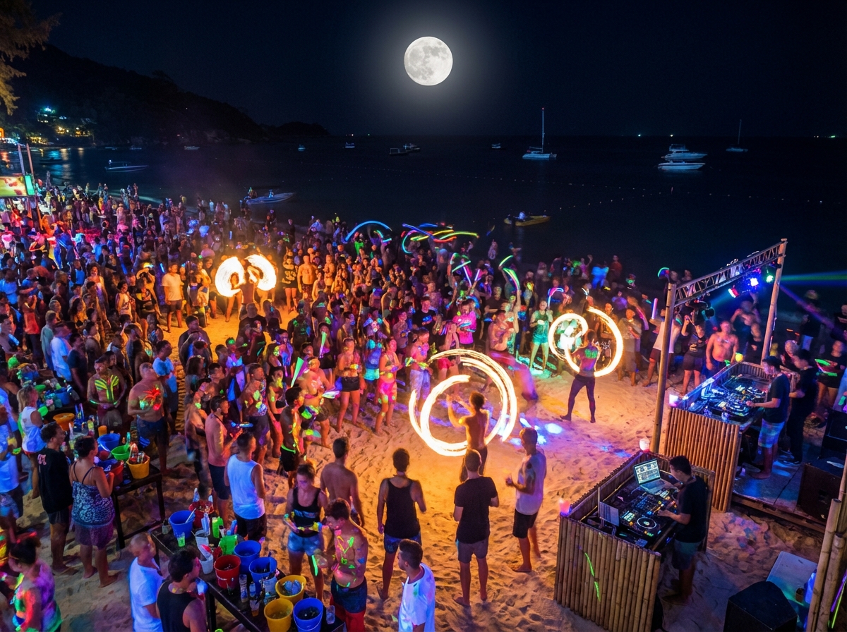 熱鬧的帕岸島滿月派對